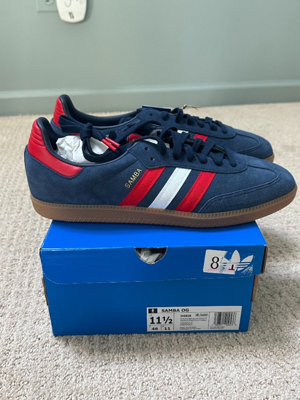 Adidas Samba OG FIFA World Cup 26 Men’s 11.5 Navy Red IH6828 NWT NIB